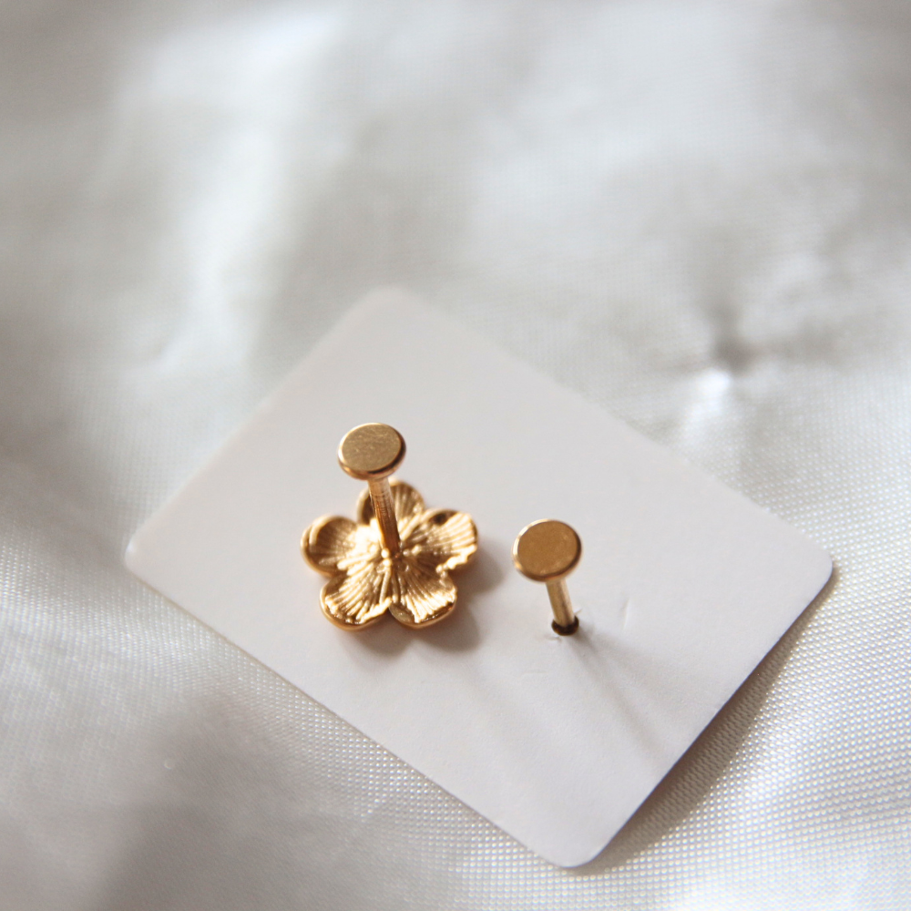 Paire piercings fleur - MONOI