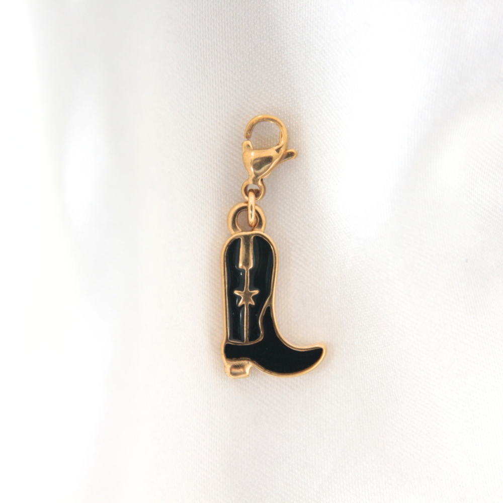 Charm santiag noire