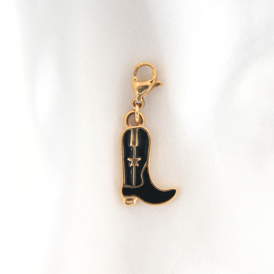 Charm santiag noire