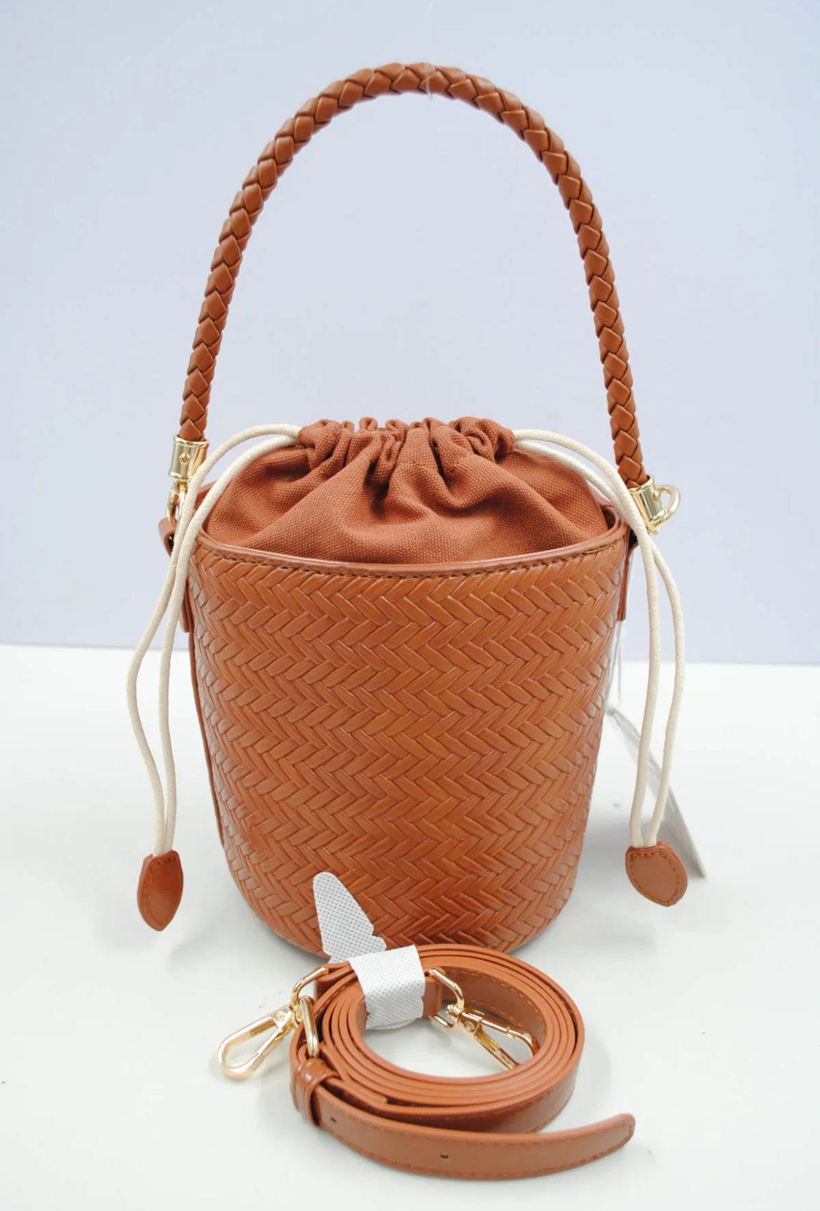 Sac bandoulière seau - CAMEL
