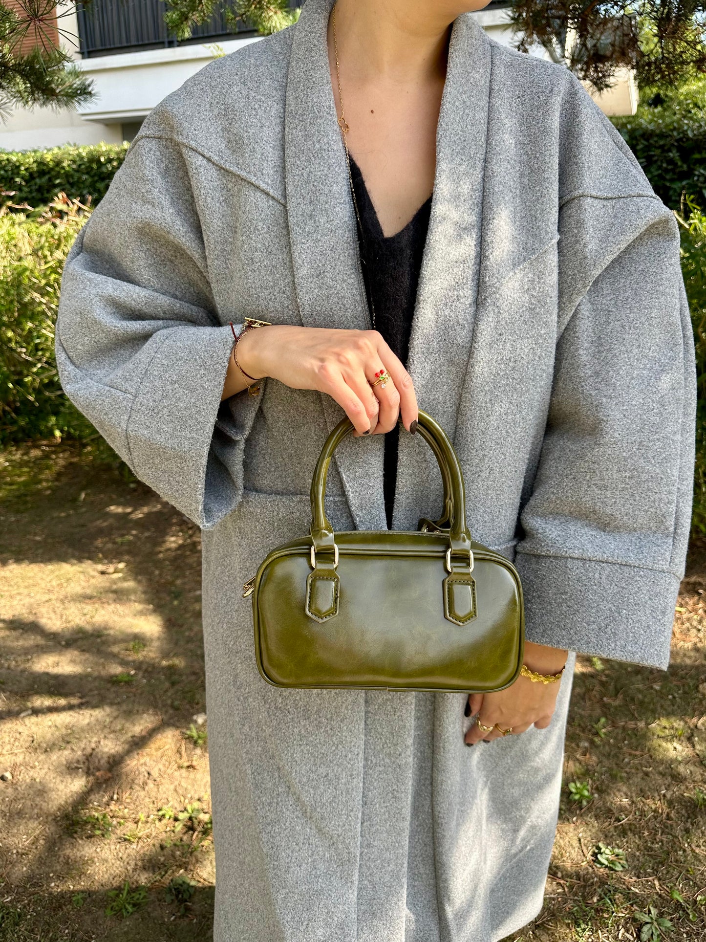 Sac bowling vert olive - OLIVIA