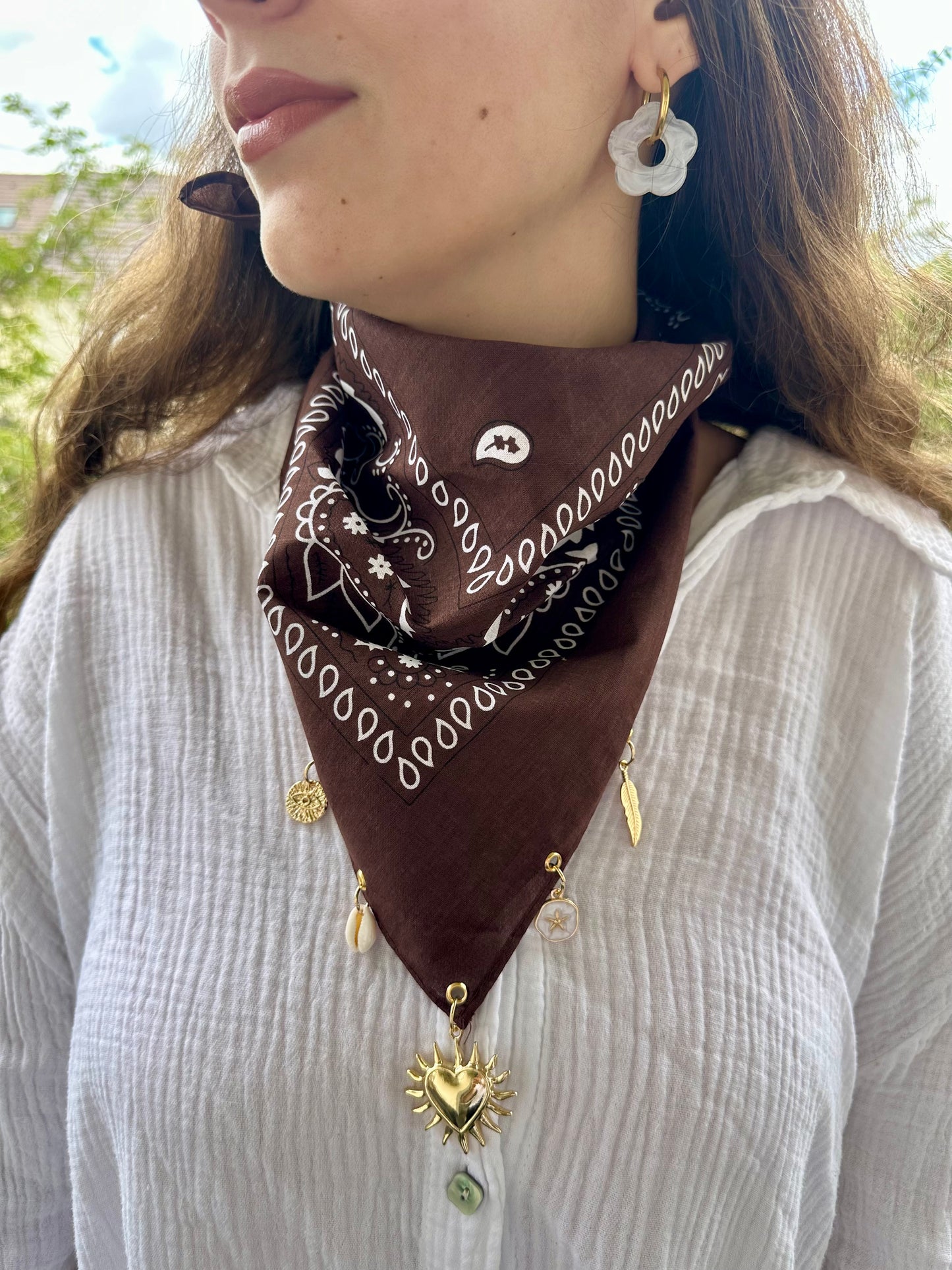 Bandana charms - MARRON