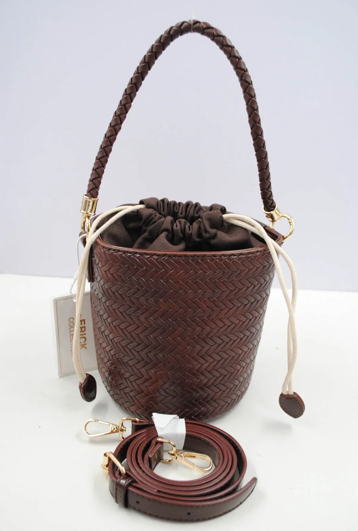 Sac bandoulière seau - MARRON