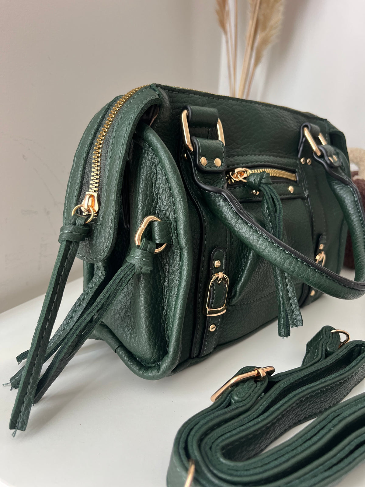 Sac bandoulière vert foncé - NAYA