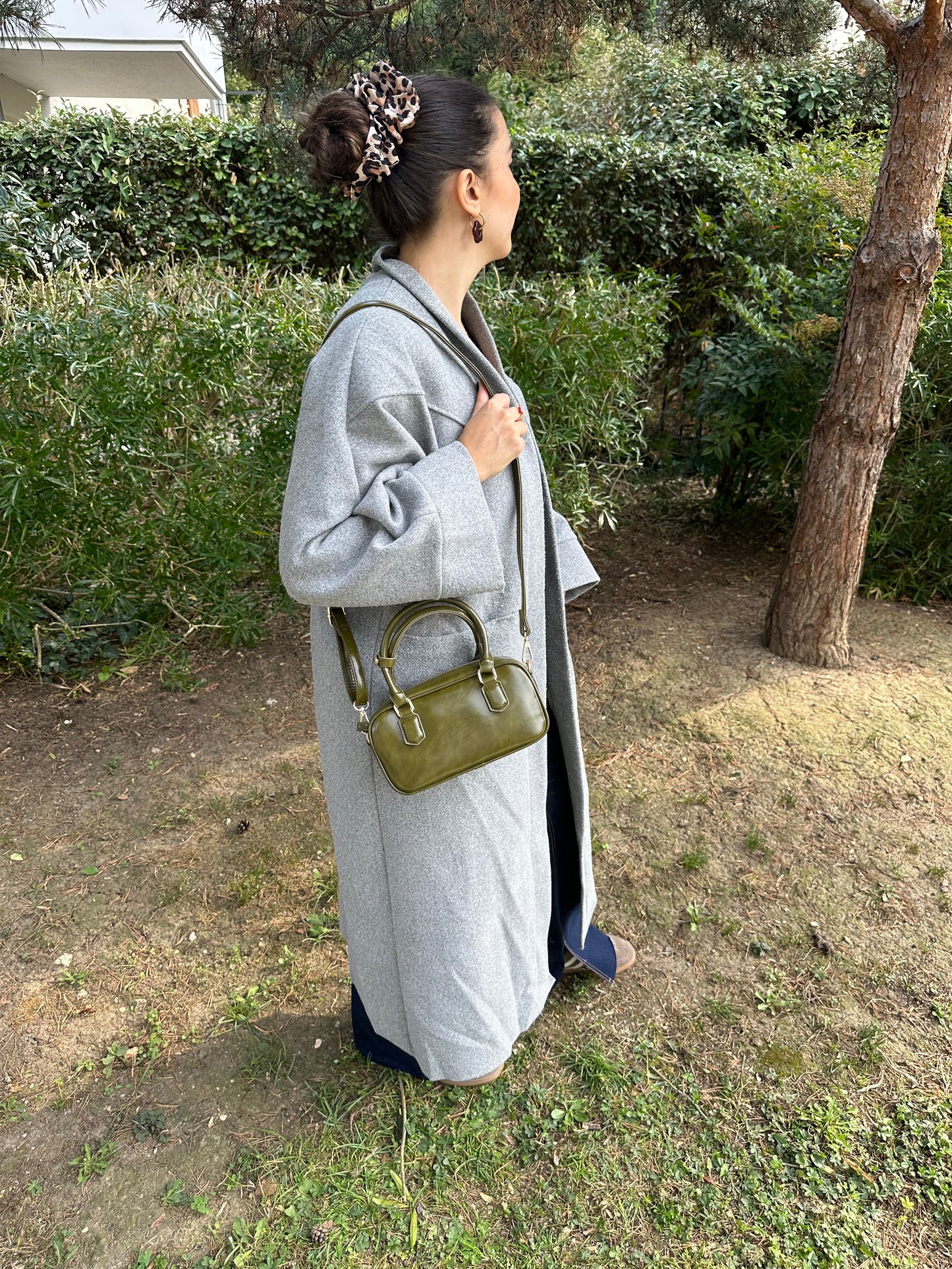 Sac bowling vert olive - OLIVIA