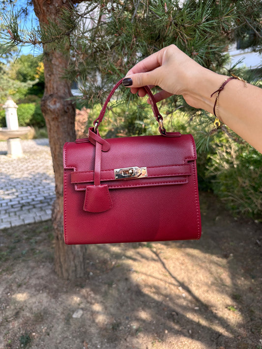 Sac bandoulière classy rouge - HANNA