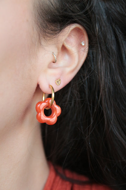 Boucles d'oreilles Terracotta - FLORE