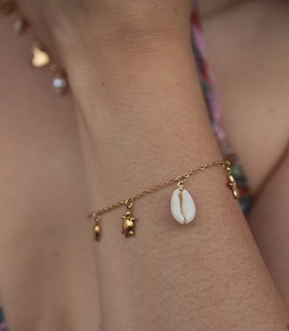 Bracelet breloque fin doré - MAUI