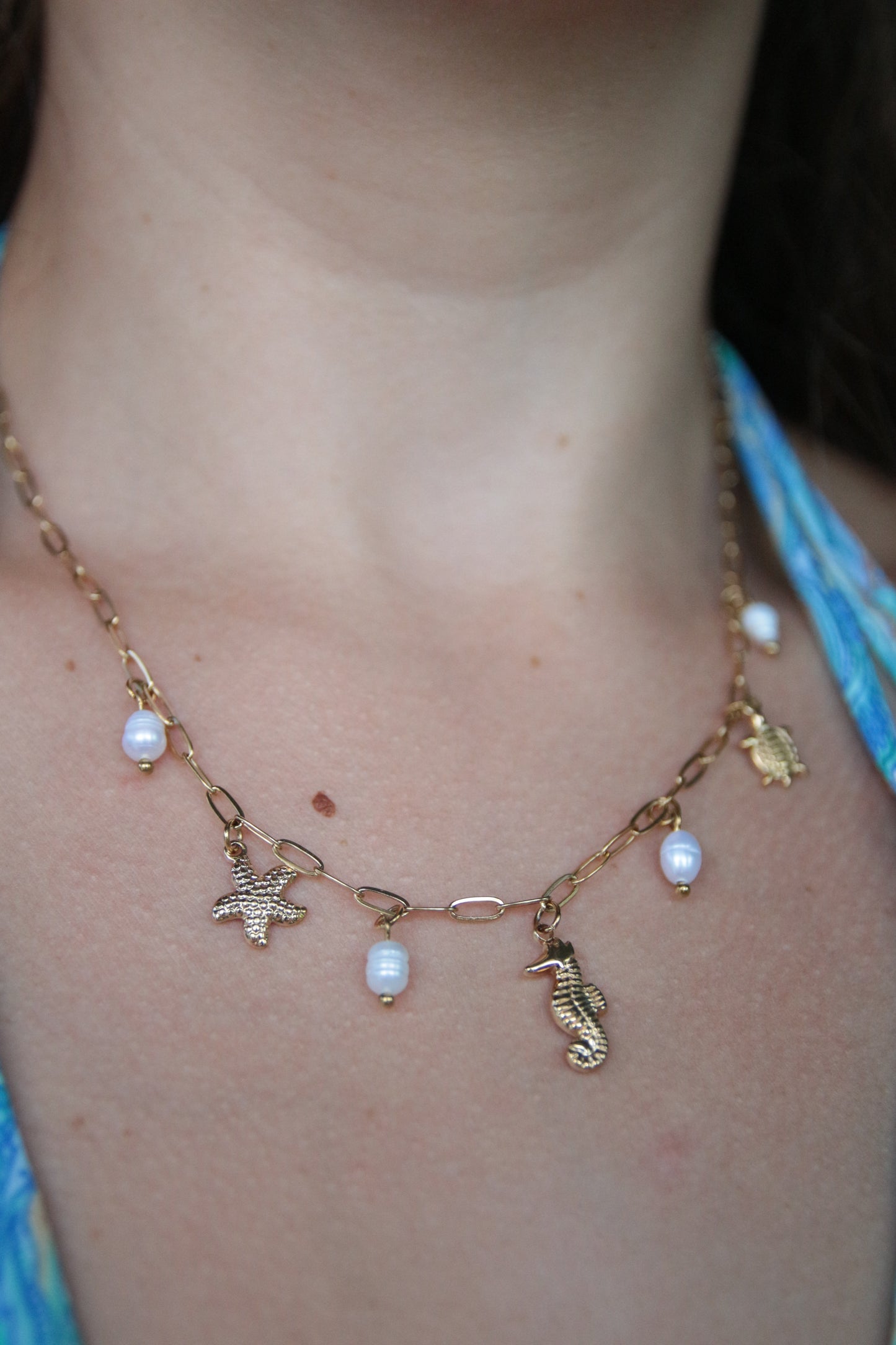 Collier breloques doré - KAHONI