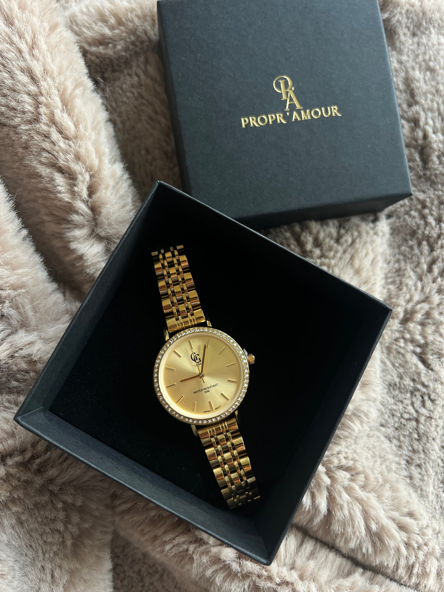 Montre dorée femme - MIRA