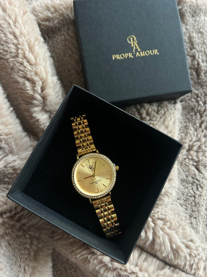 Montre dorée femme - MIRA