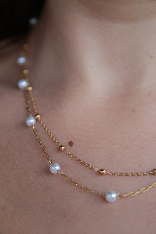 Collier doublé perles - LOLITA