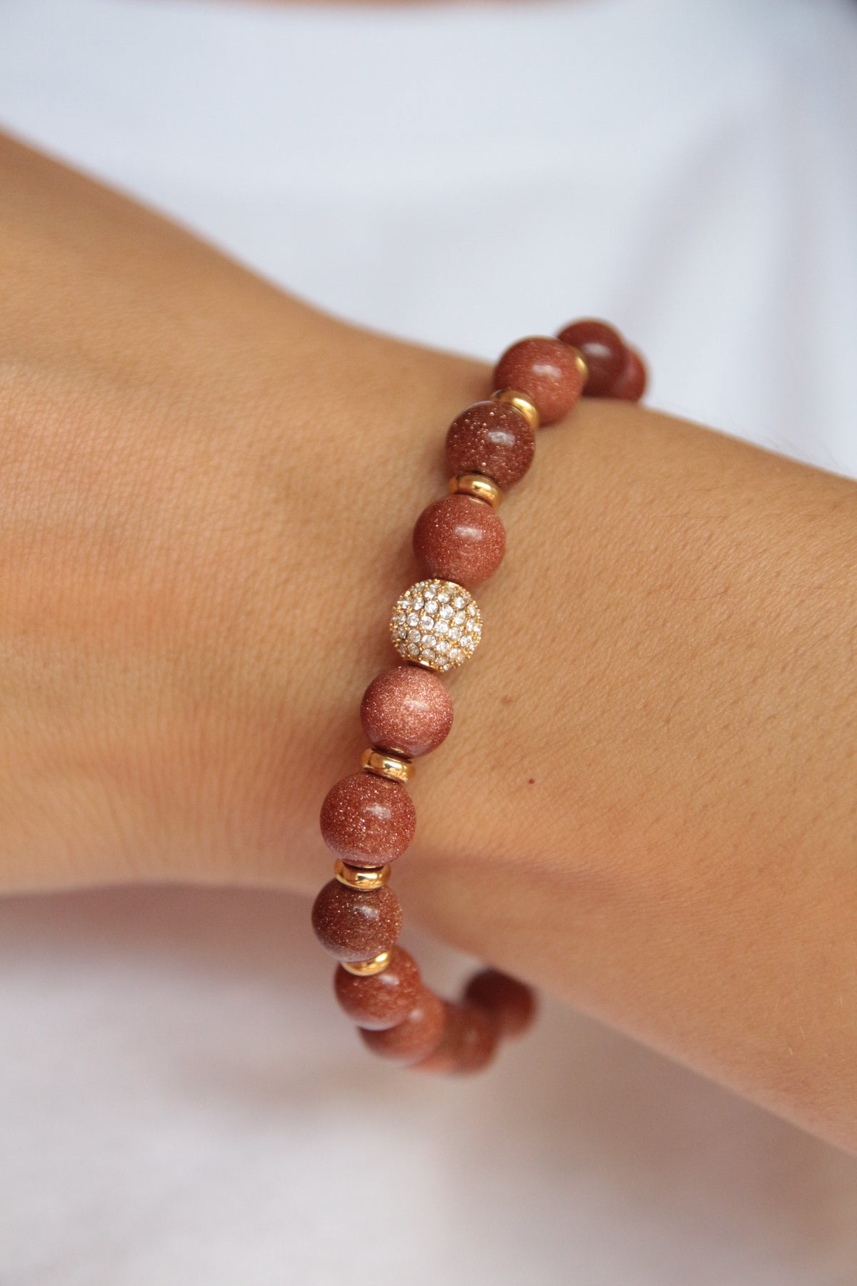 Bracelet pierres naturelles - QUARTZ FRAISE