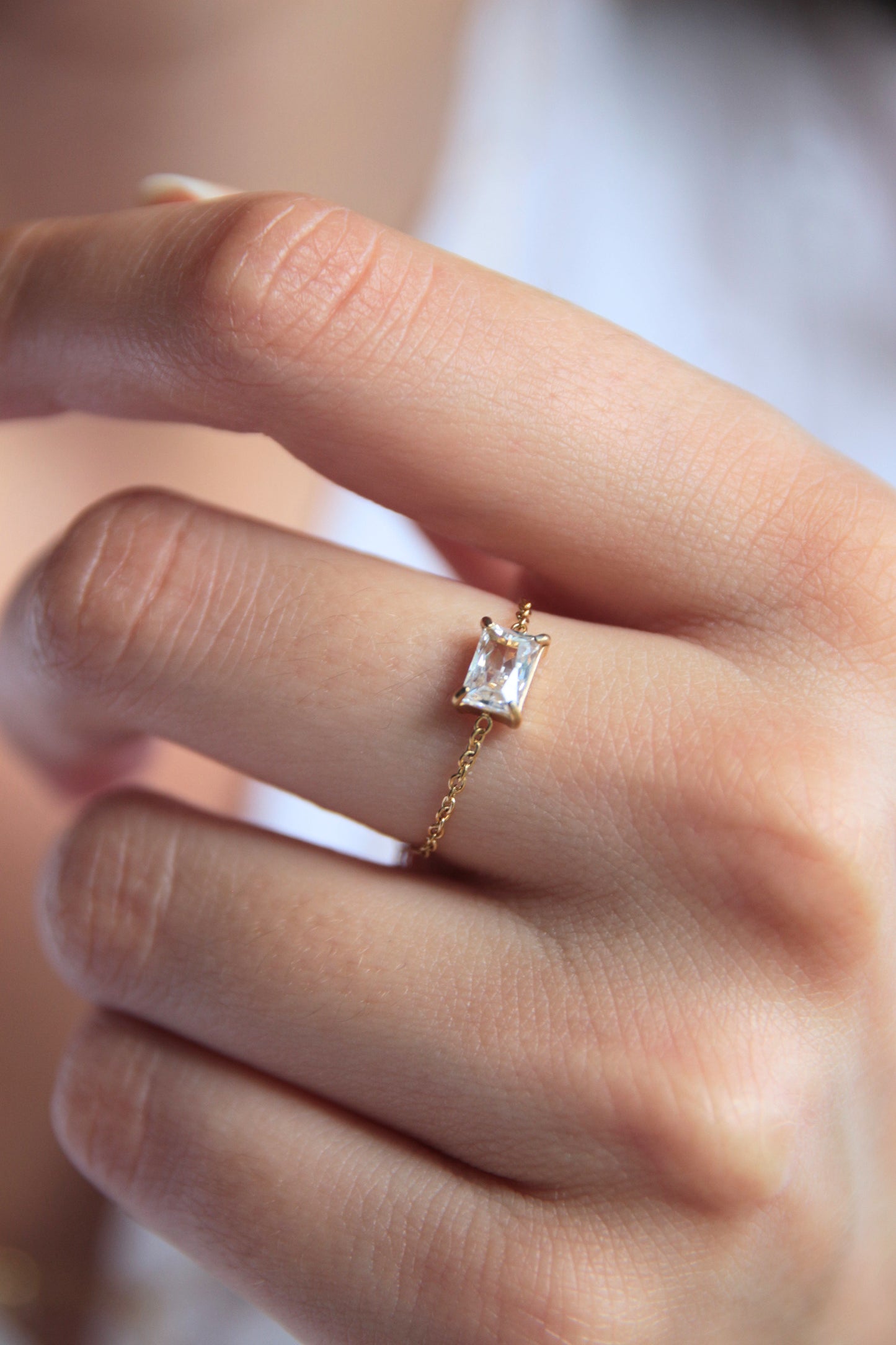 Bague chaîne - RECTANGLE
