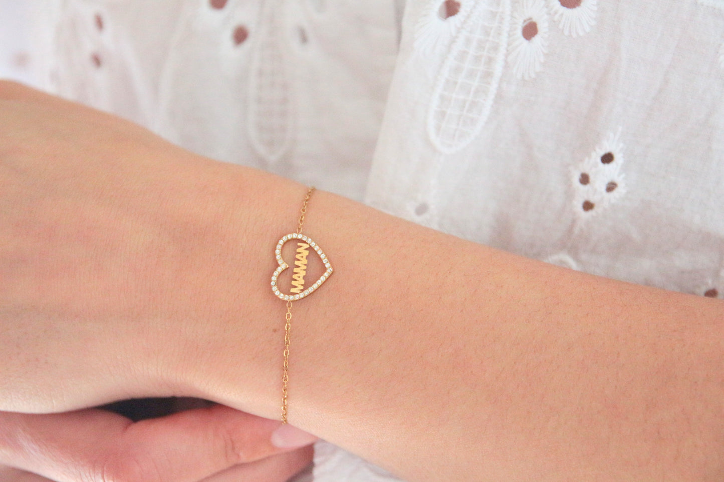 Bracelet maman coeur