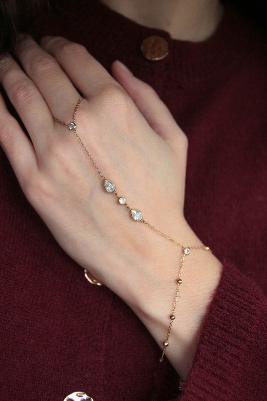 Chaine main strass - AYA