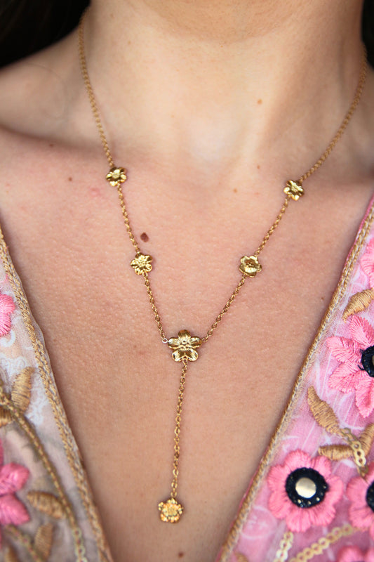 Collier Y fleurs - MONOI