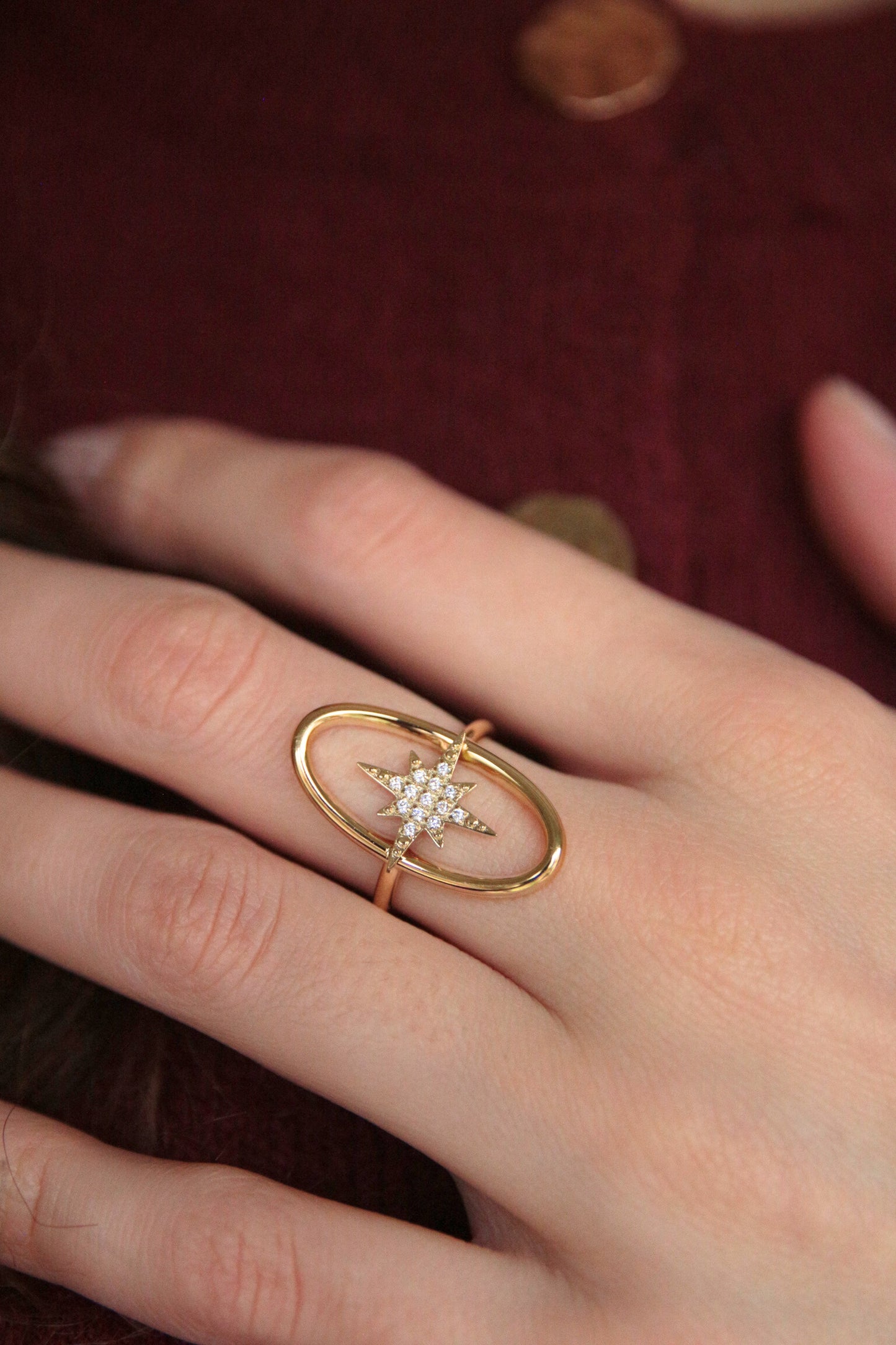 Bague strass étoile polaire - STELLAR