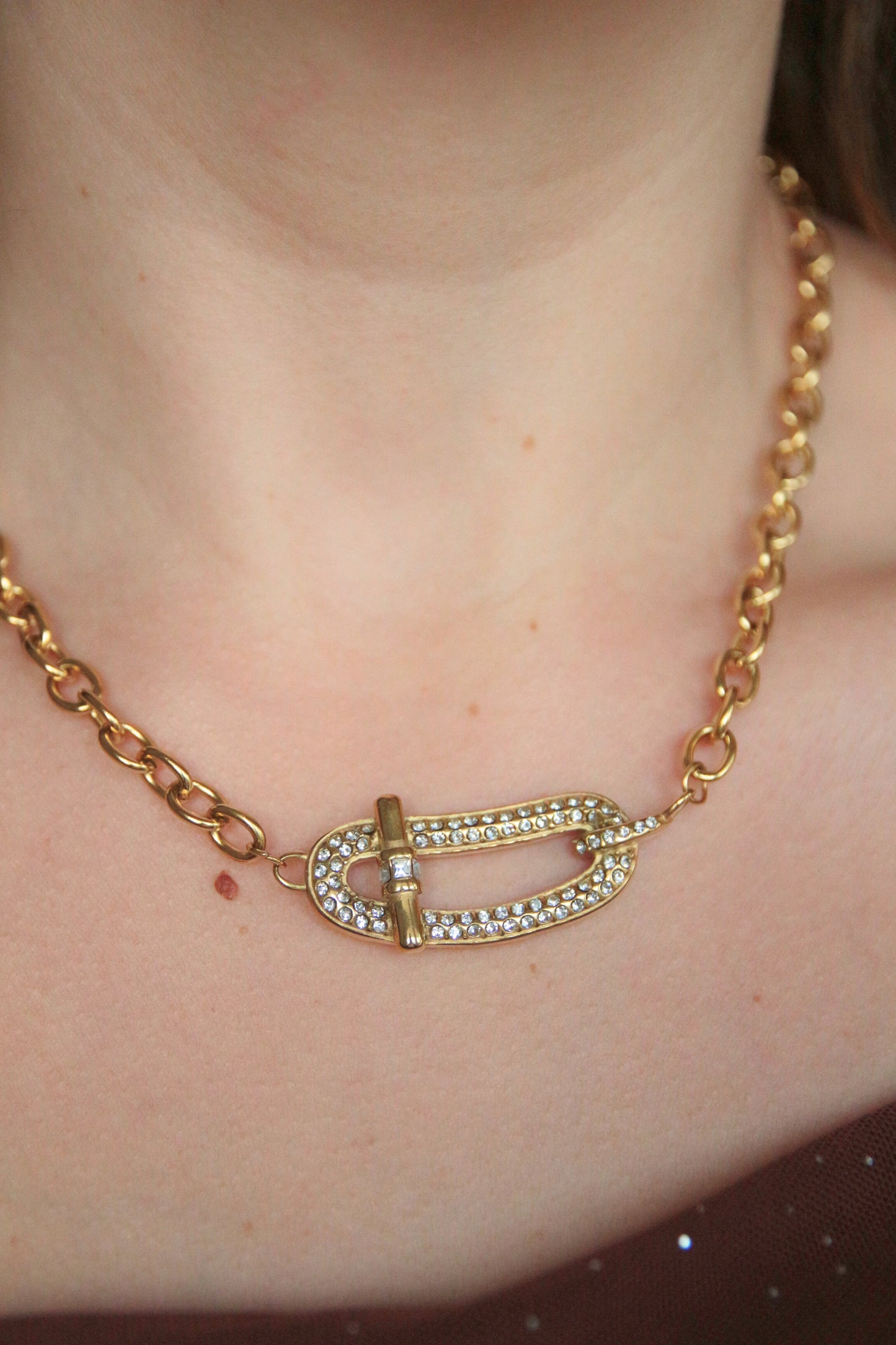 Collier boucle strass - CHLOE