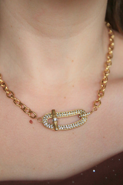 Collier boucle strass - CHLOE