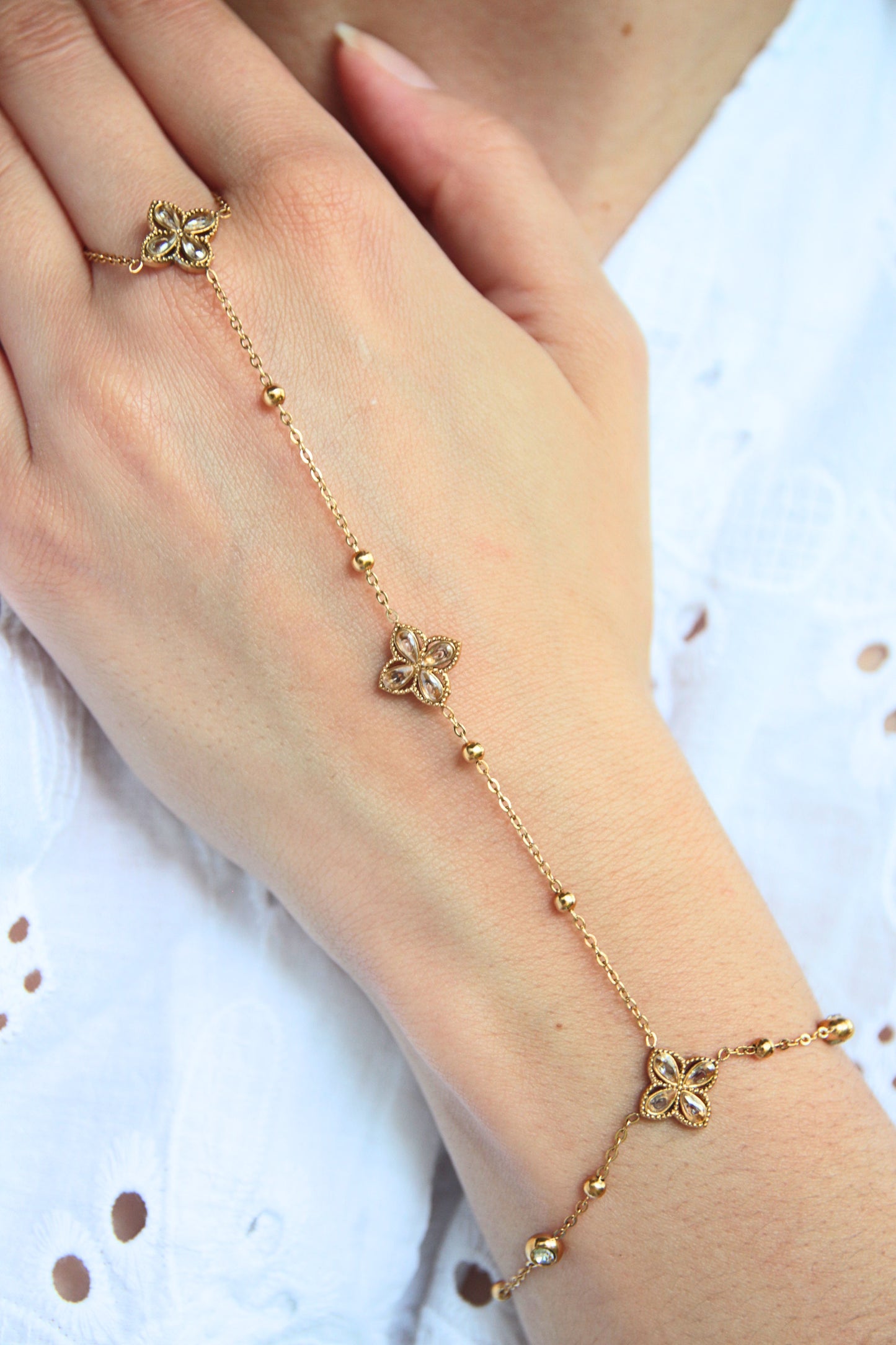 Chaine de main fleur - FLO