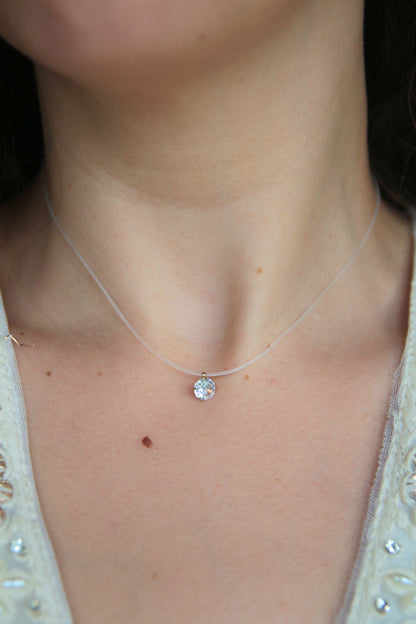 Collier transparent strass - ECLAT