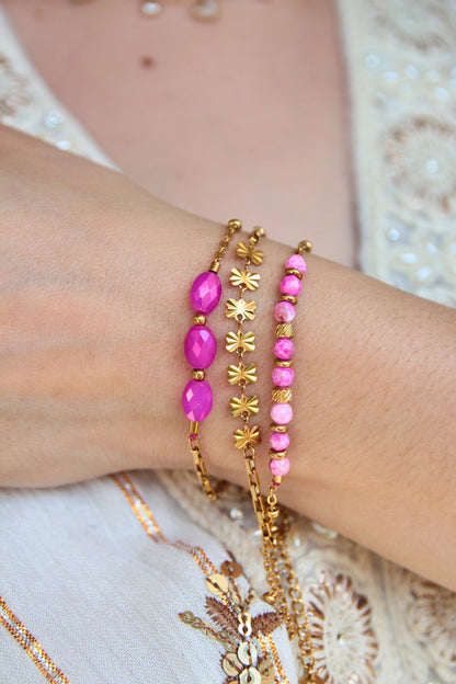 Bracelet-collier modulable - PINK