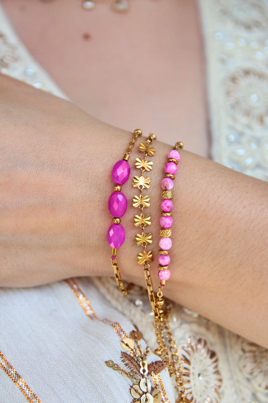 Bracelet-collier modulable - PINK