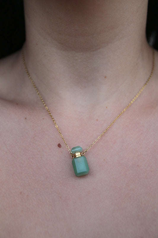 Collier pendentif parfum vert - FRAGRANCE