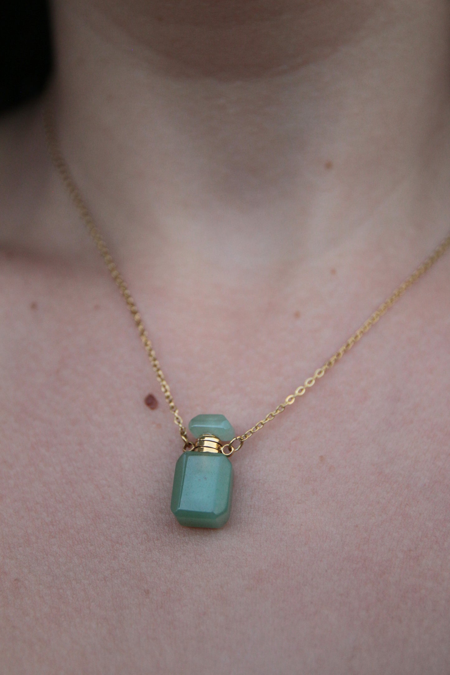 Collier pendentif parfum vert - FRAGRANCE