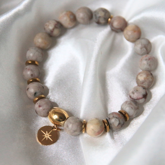 Bracelet perles naturelles - NAMASTE