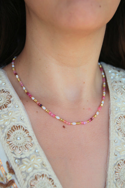 Collier pierres semi-précieuses