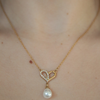 Collier coeur et perle - PERLA