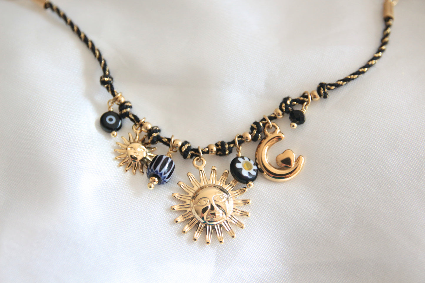 Bracelet cordon noir - ALOHA