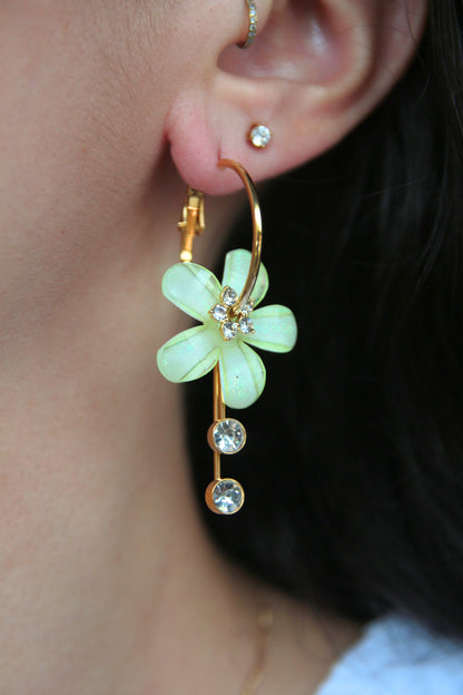 Boucles d'oreilles fleur jaune - MATALA