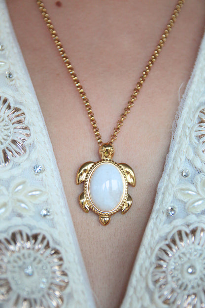 Collier tortue pierre - KAMAE