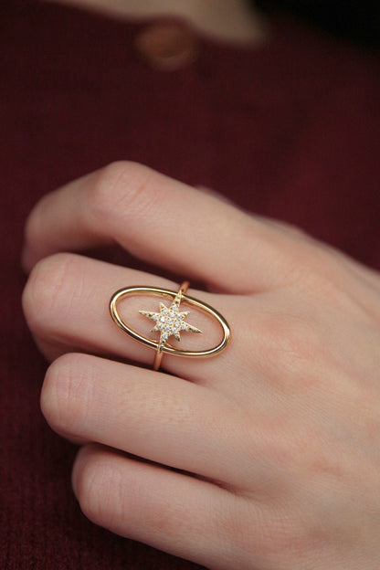 Bague strass étoile polaire - STELLAR