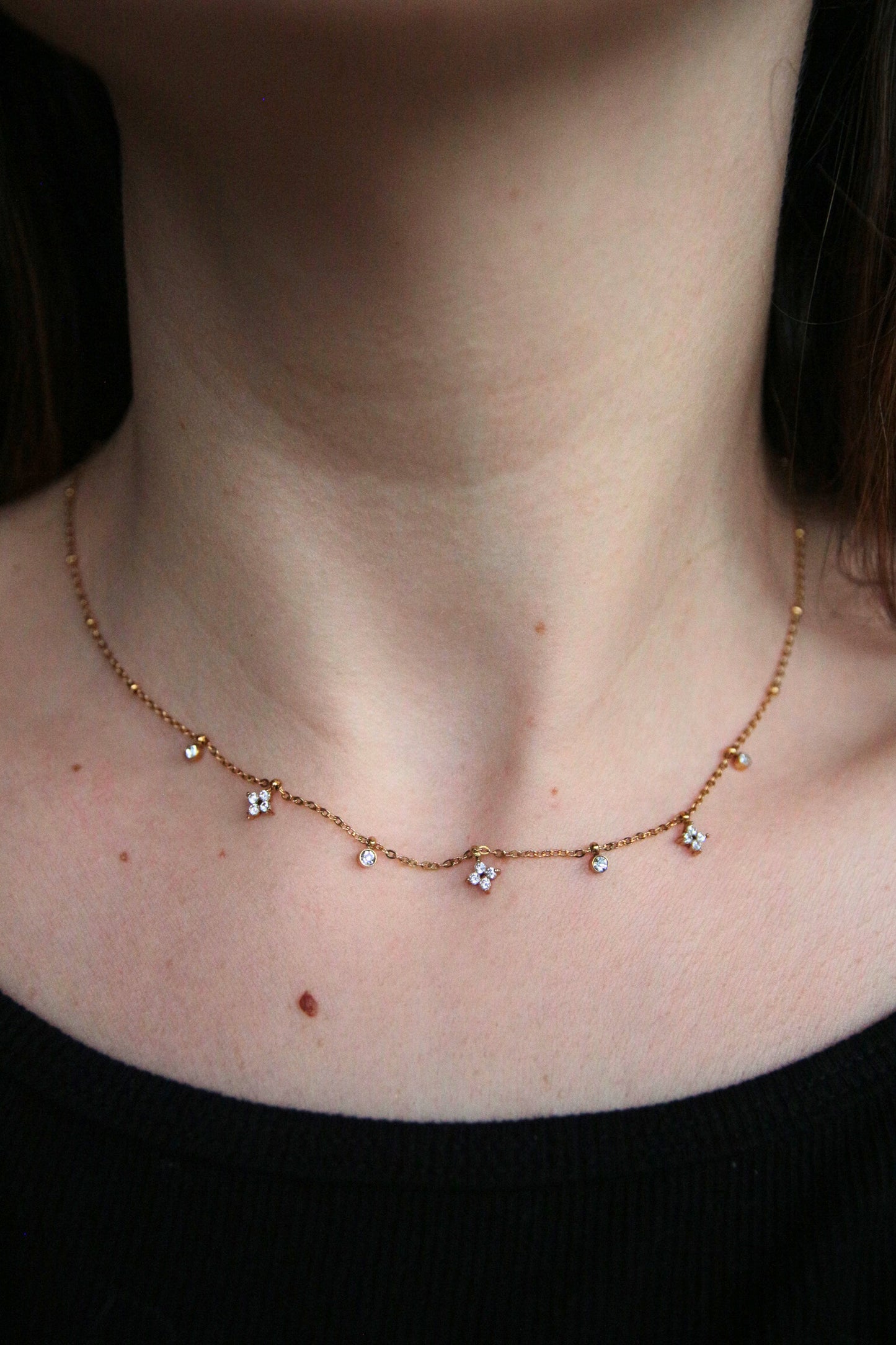 Collier fin strass - MAYA
