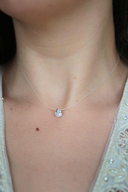Collier transparent strass - ECLAT
