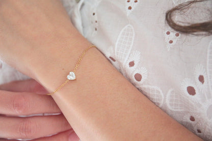 Bracelet coeur strass - LOVELY